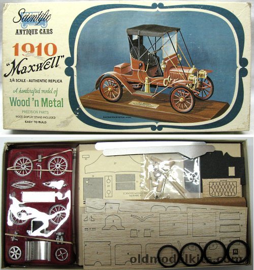 Scientific 1/16 1910 Maxwell Two Seat Roadster, 173-1295 plastic model kit